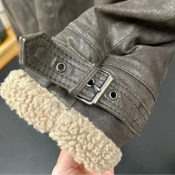 Royal Air Force XL men’s B3 style genuine leather, shearling jacket EUC - Picture 8 of 16